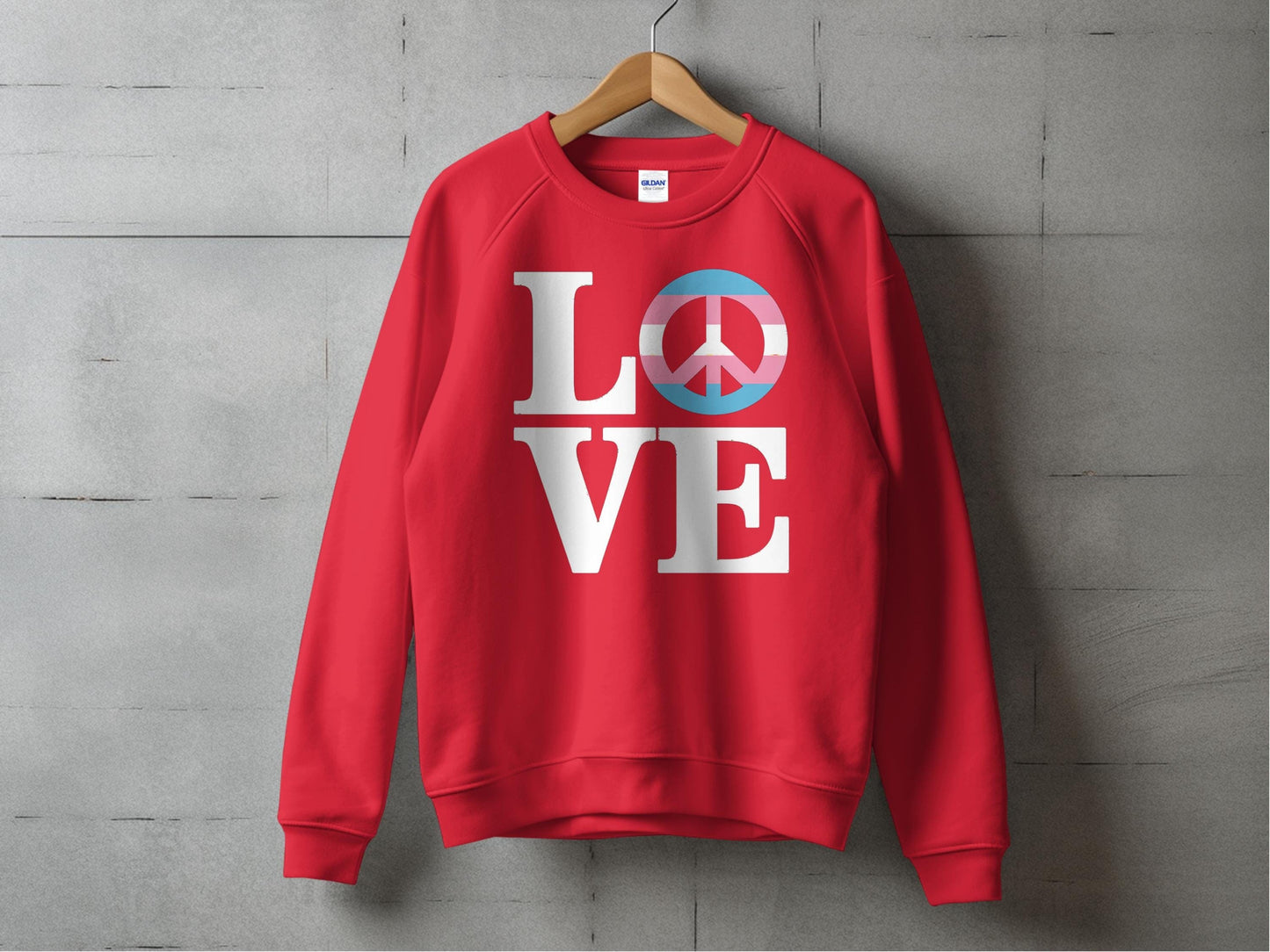 love peace S / Red