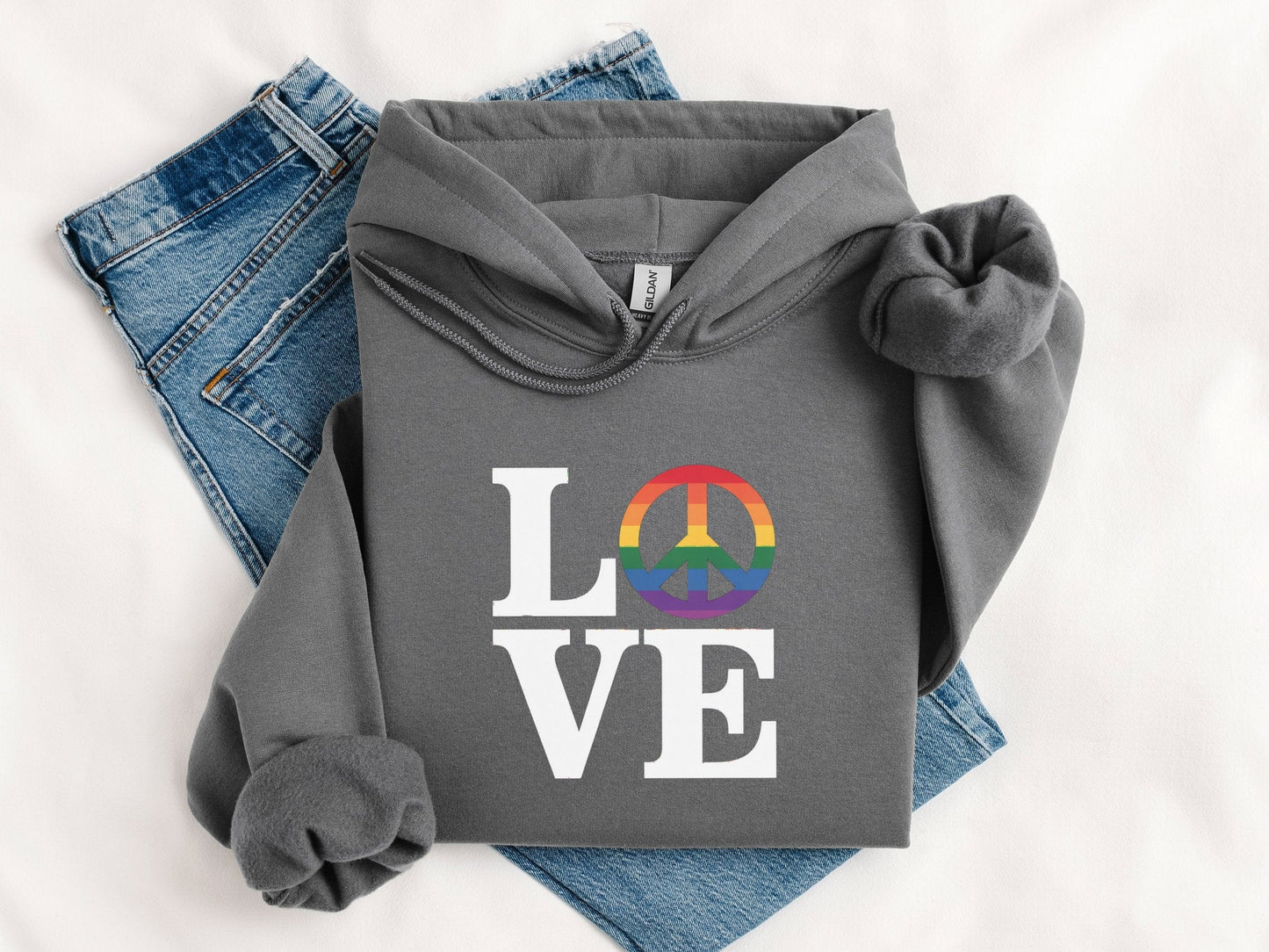 LOVE Peace Sign Hoodie
