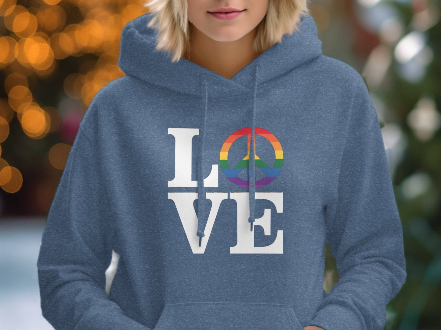 LOVE Peace Sign Hoodie