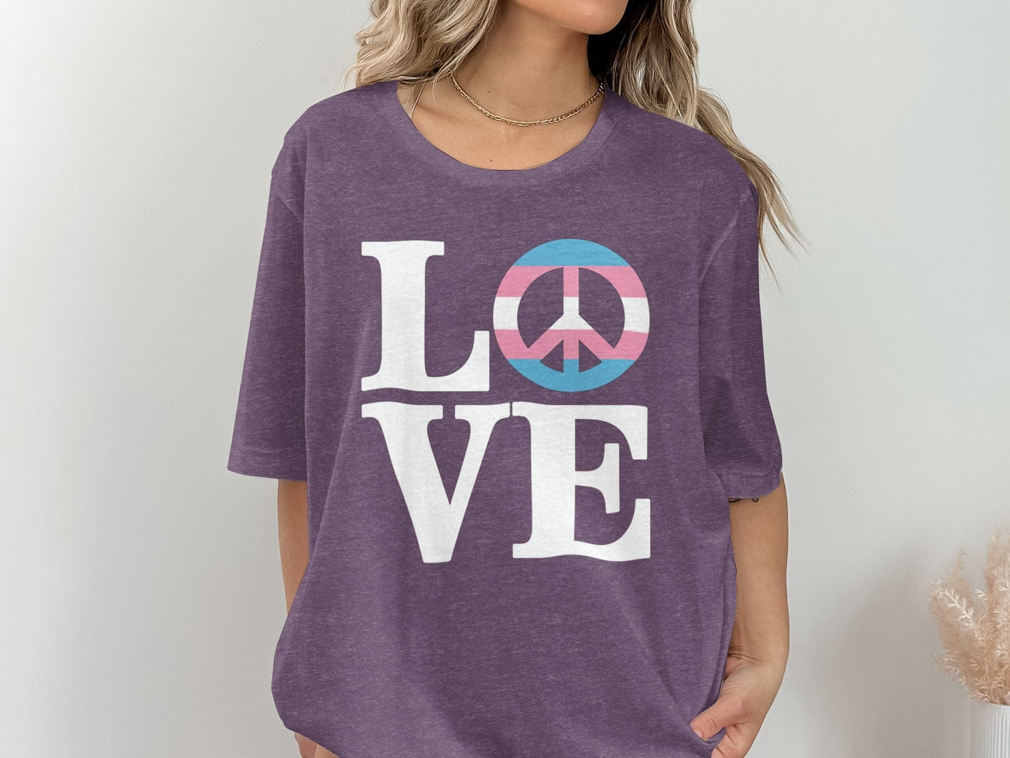 love peace XS / Heather Team Purple