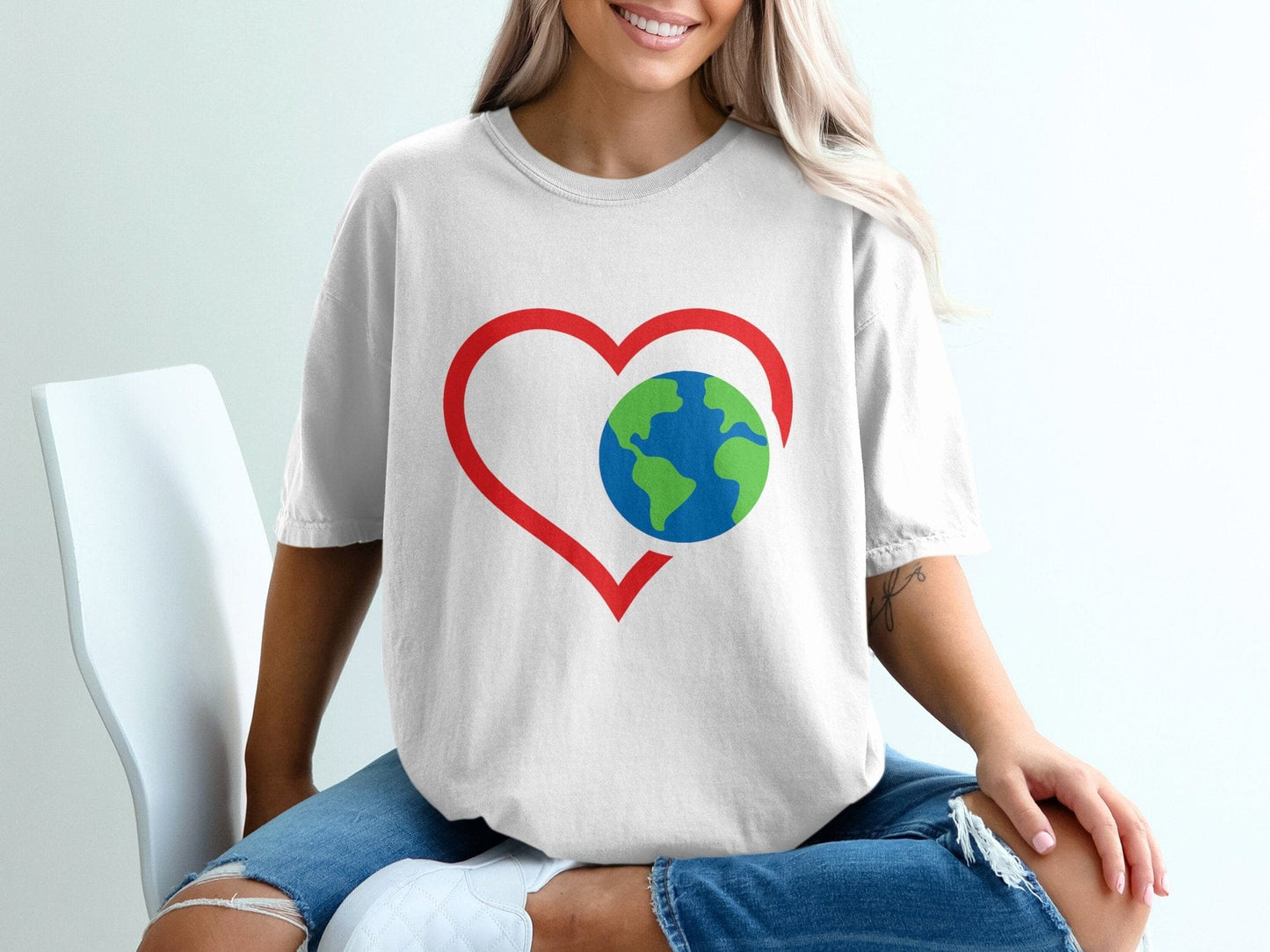 Love the Earth Heart Color Tee
