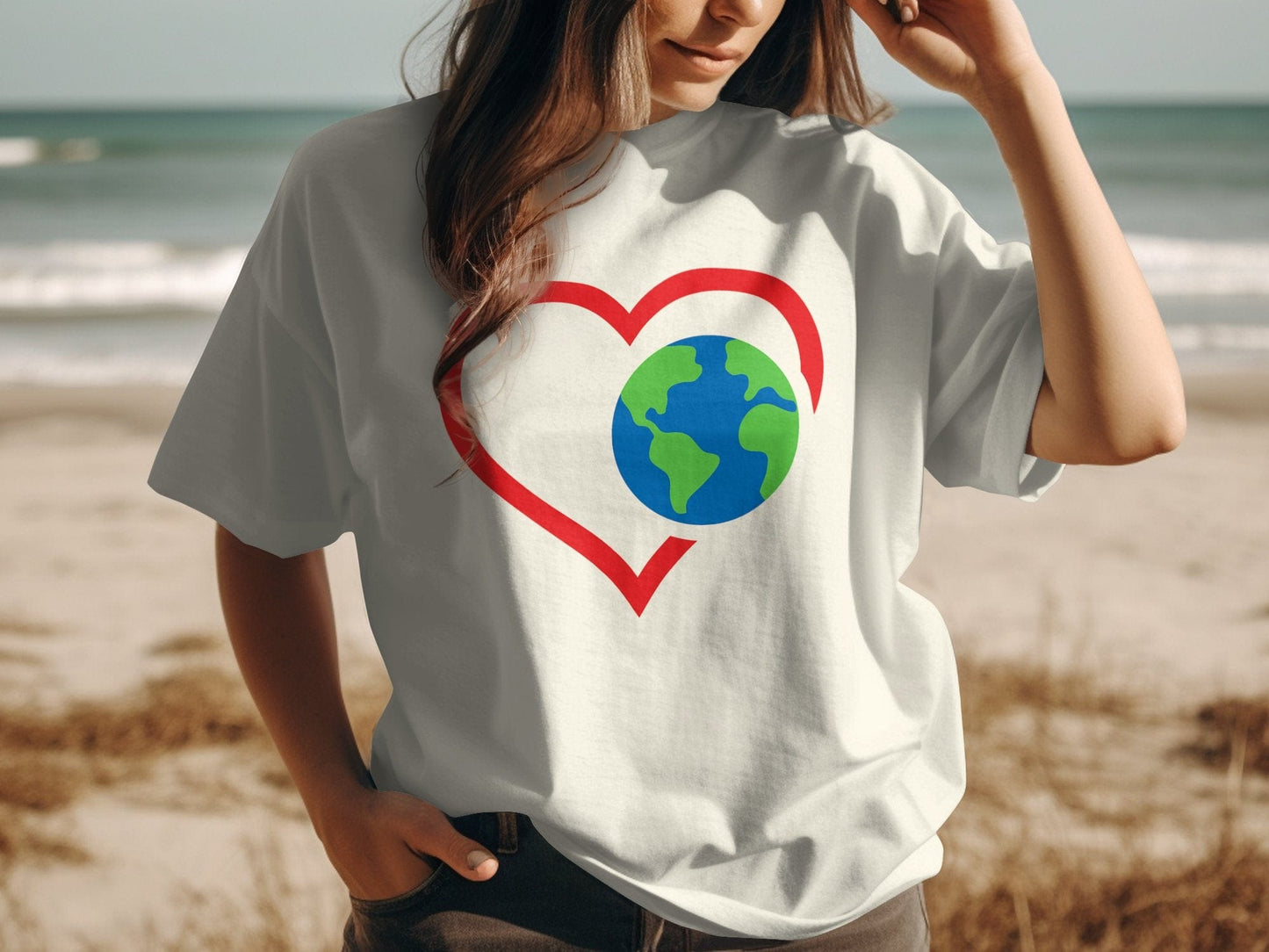Love the Earth Heart Color Tee