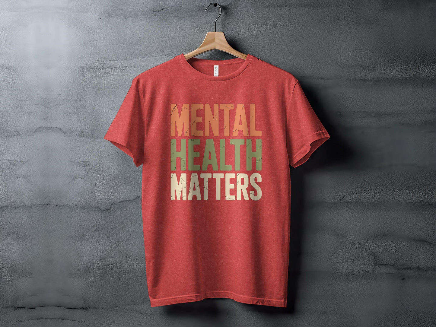 Mental Health Matters Tee XS / Heather Red