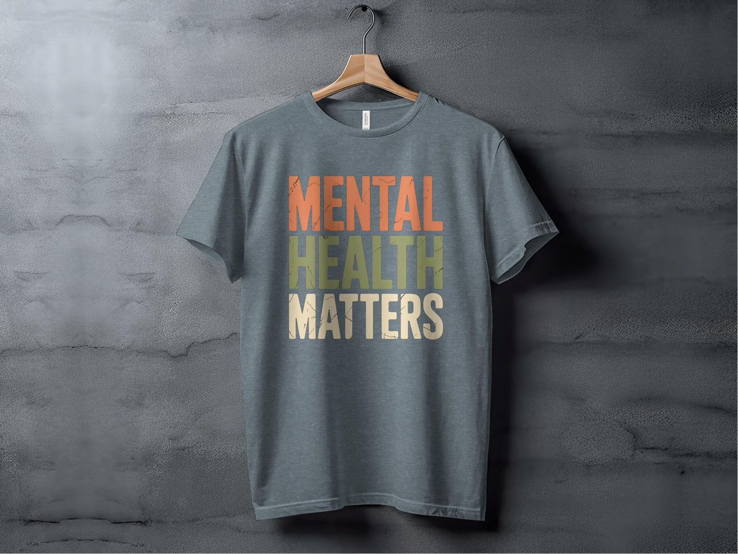 Mental Health Matters Tee XS / Heather Slate