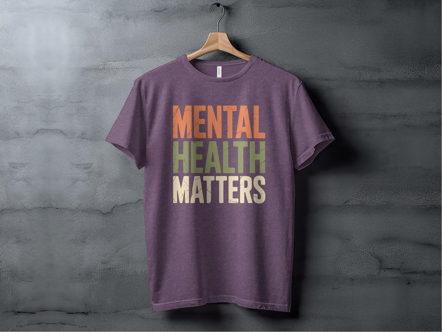 Mental Health Matters Tee XS / Heather Team Purple