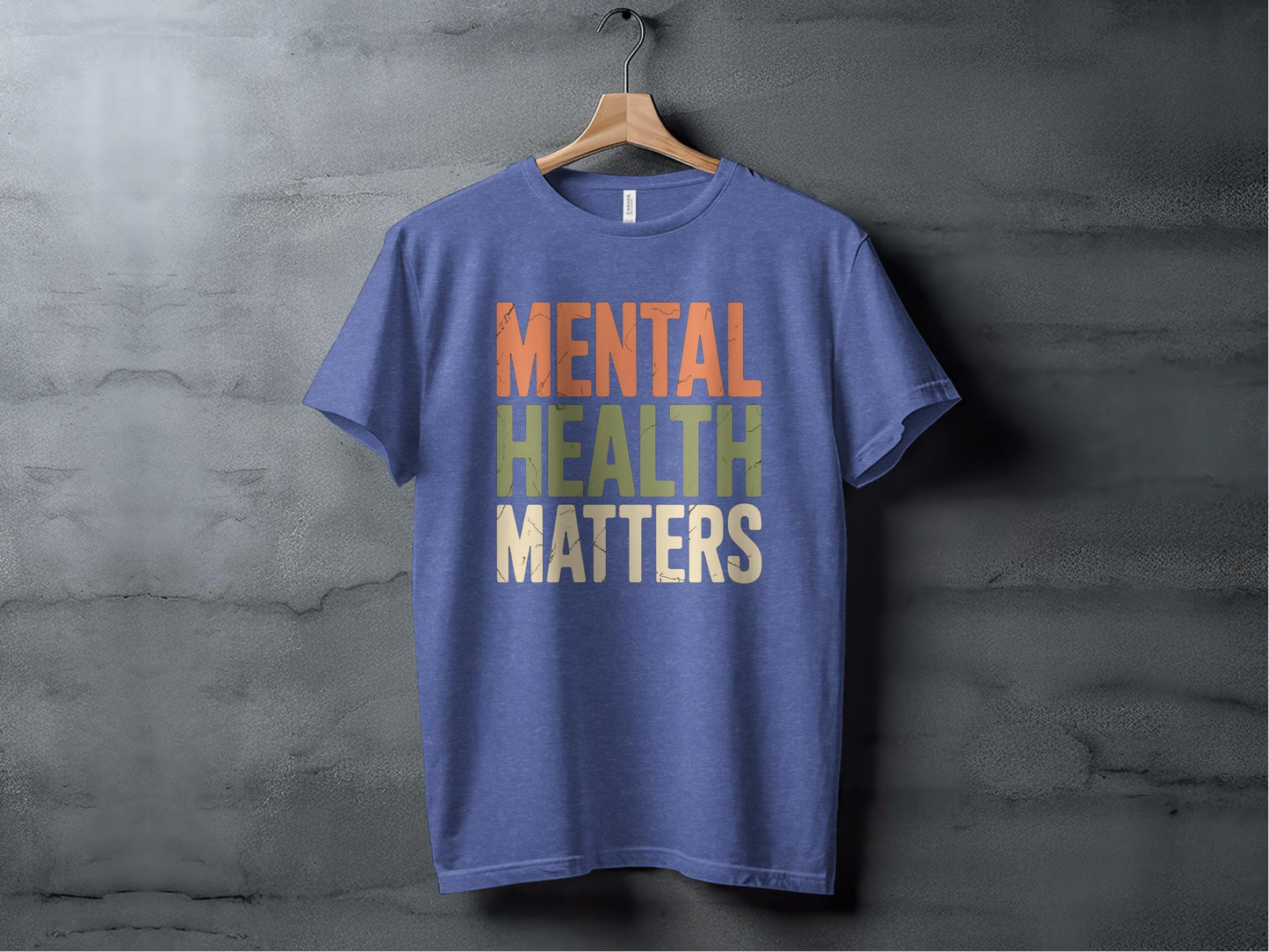 Mental Health Matters Tee XS / Heather True Royal