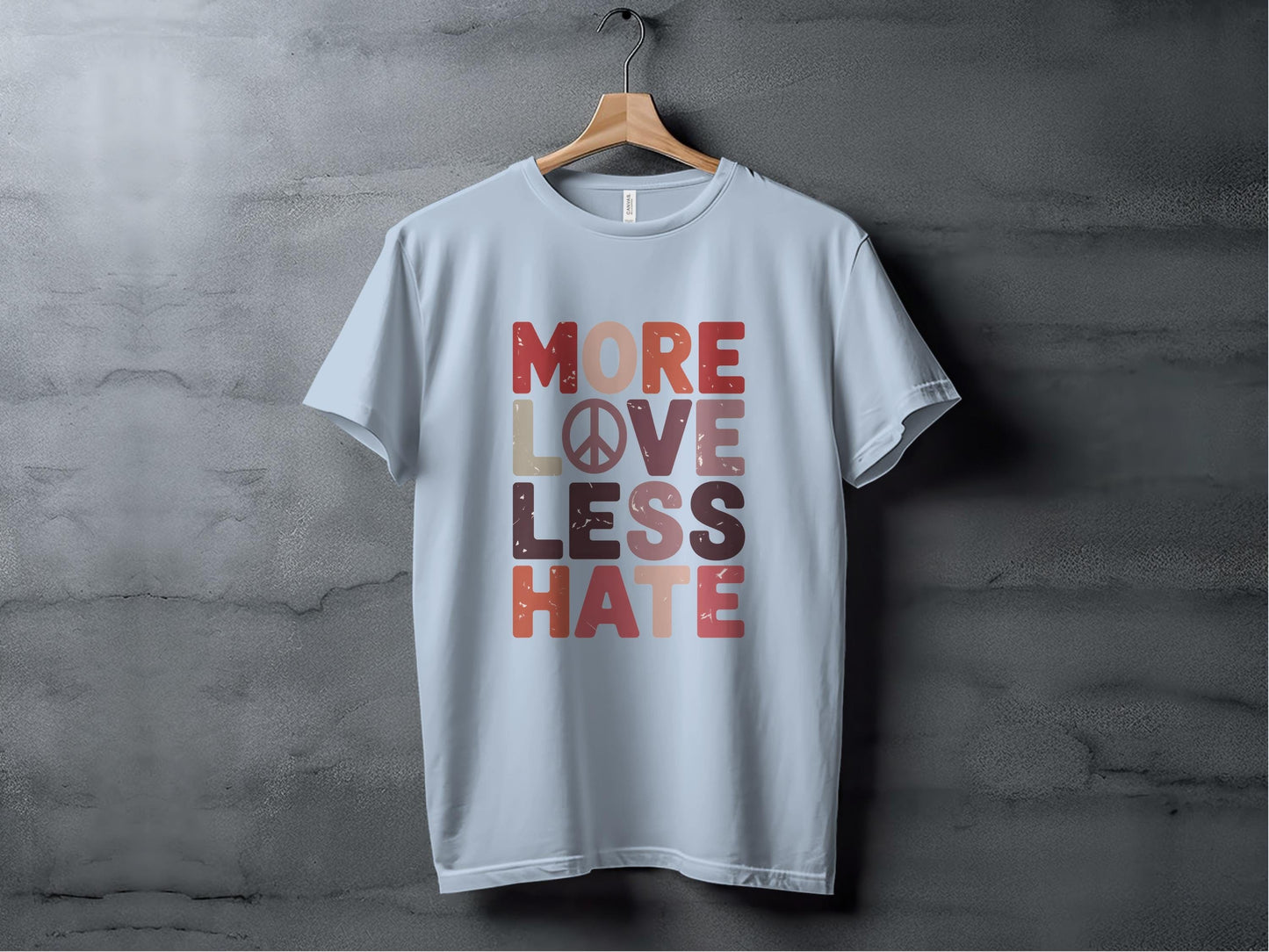 more love less hate XS / Light Blue