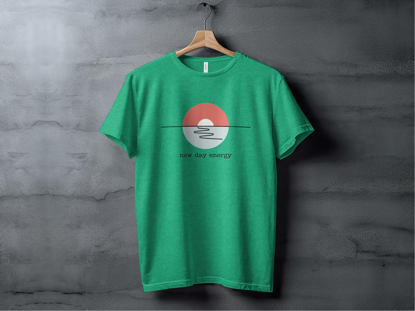 New Day Energy Tee XS / Heather Kelly