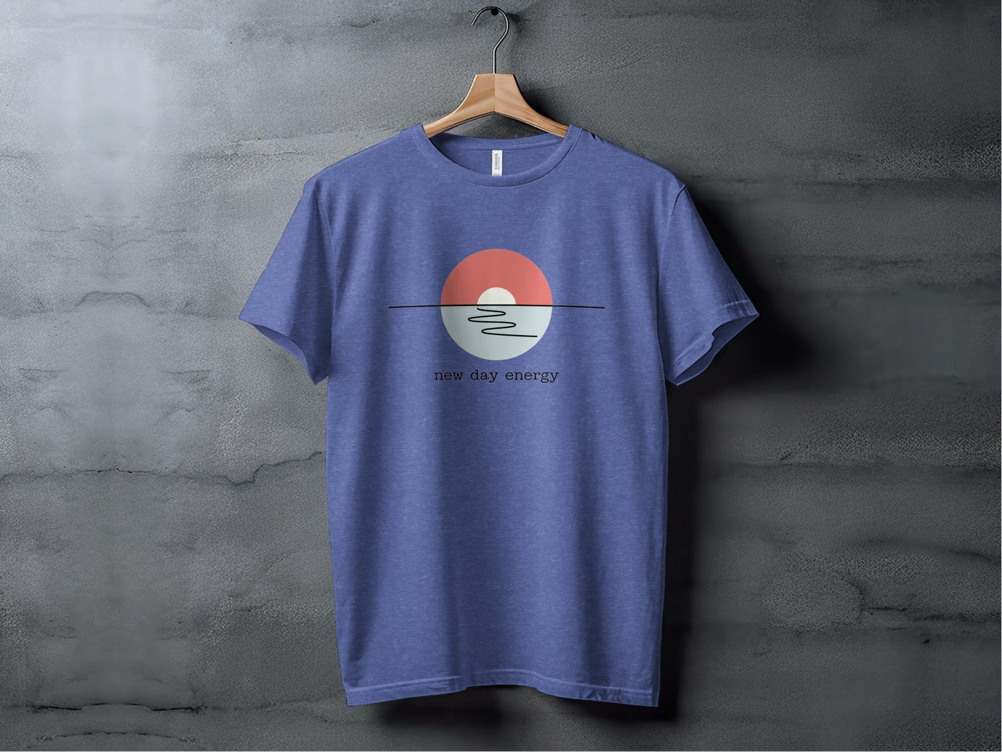 New Day Energy Tee XS / Heather True Royal