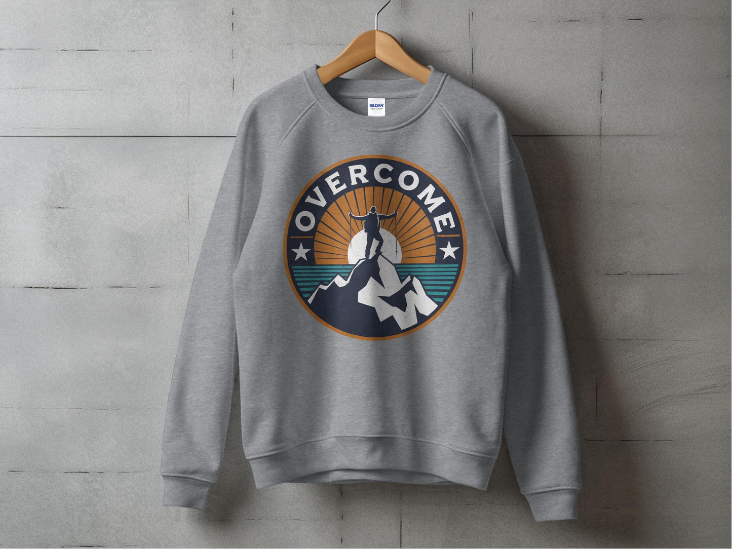 Overcome Mountain Top Sweatshirt S / Graphite Heather