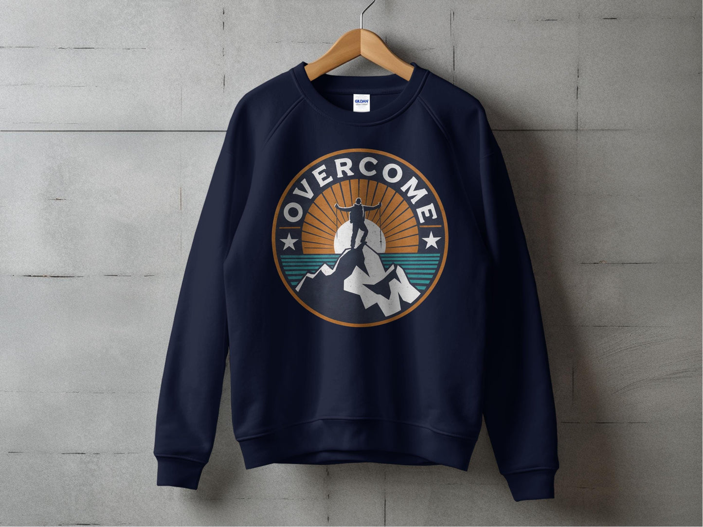 Overcome Mountain Top Sweatshirt S / Navy