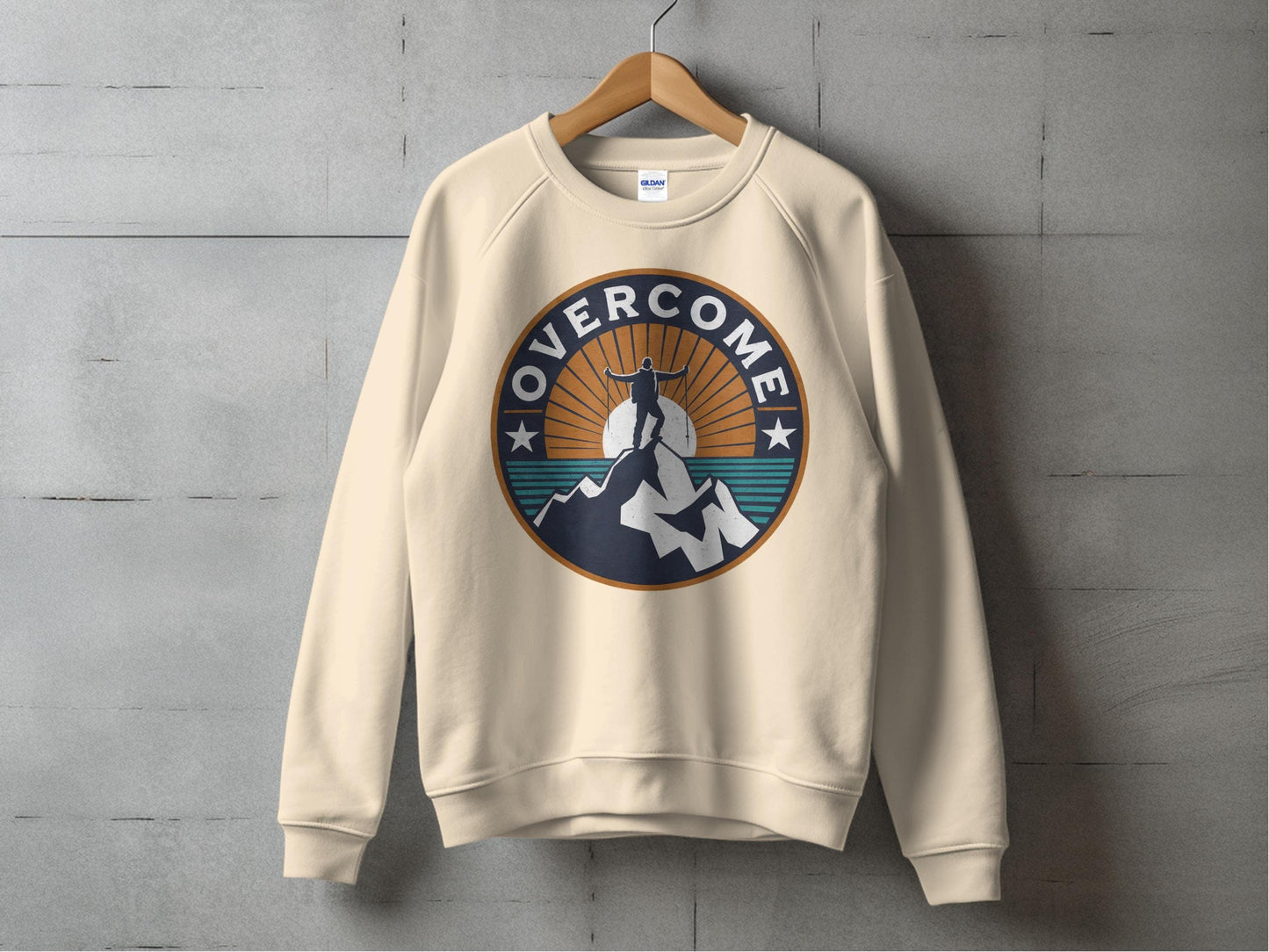 Overcome Mountain Top Sweatshirt S / Sand