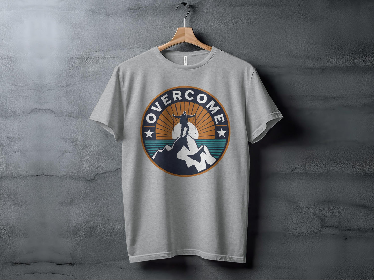 Overcome Mountain Top Tee XS / Athletic Heather