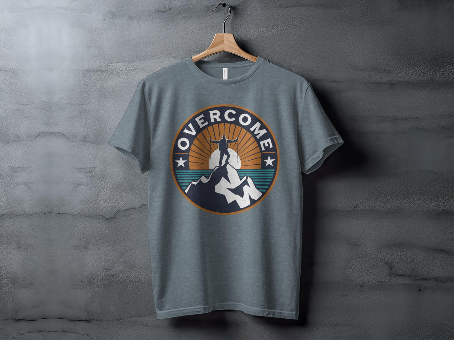 Overcome Mountain Top Tee XS / Heather Slate
