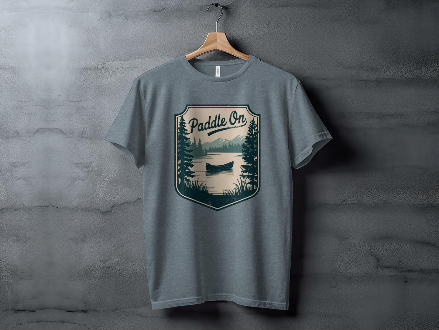 Paddle On Tee XS / Heather Slate