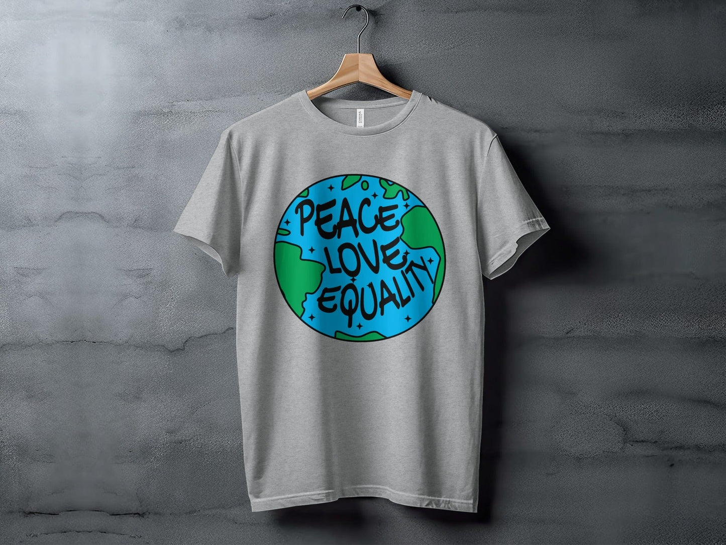 peace love equality XS / Athletic Heather