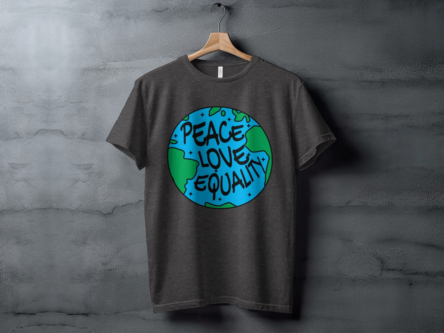 peace love equality XS / Dark Grey Heather