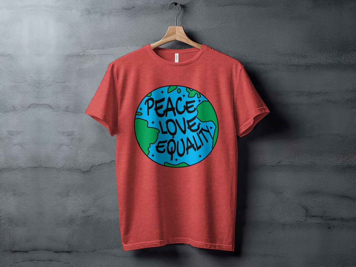 peace love equality XS / Heather Red
