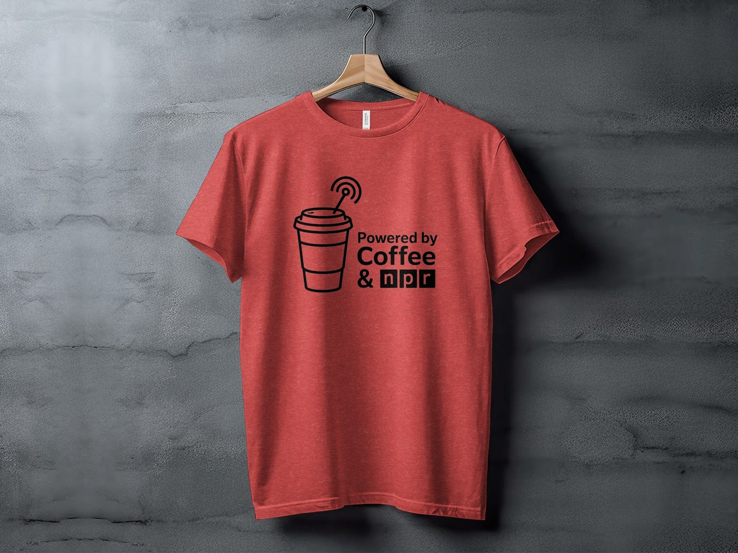Powered by coffee and NPR XS / Heather Red