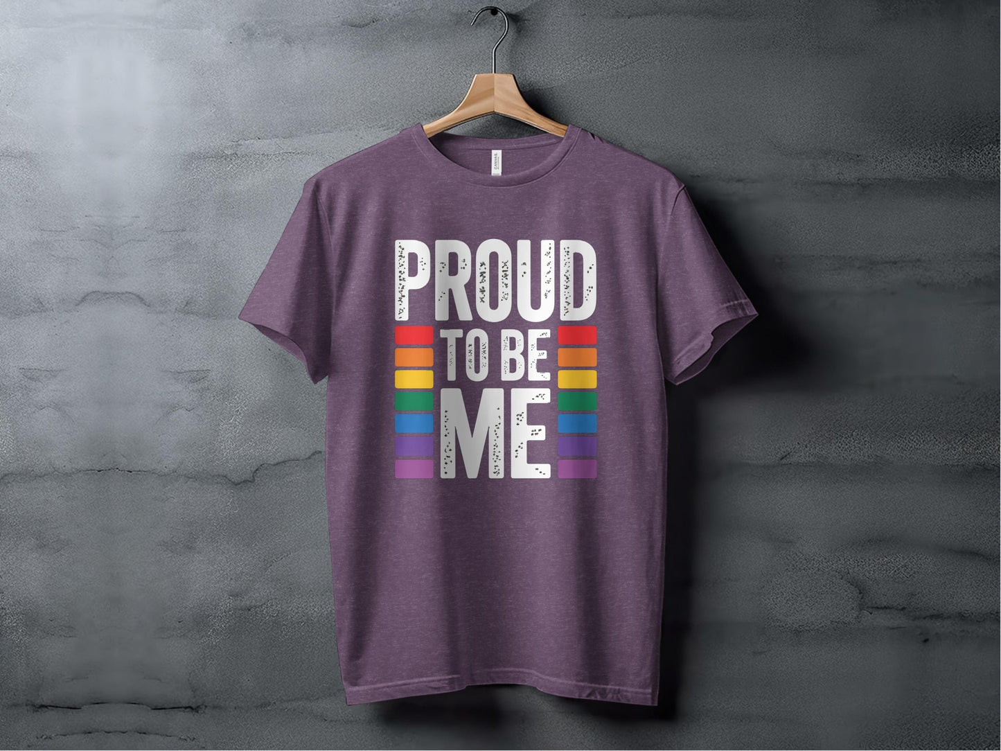 Proud to be me XS / Heather Team Purple