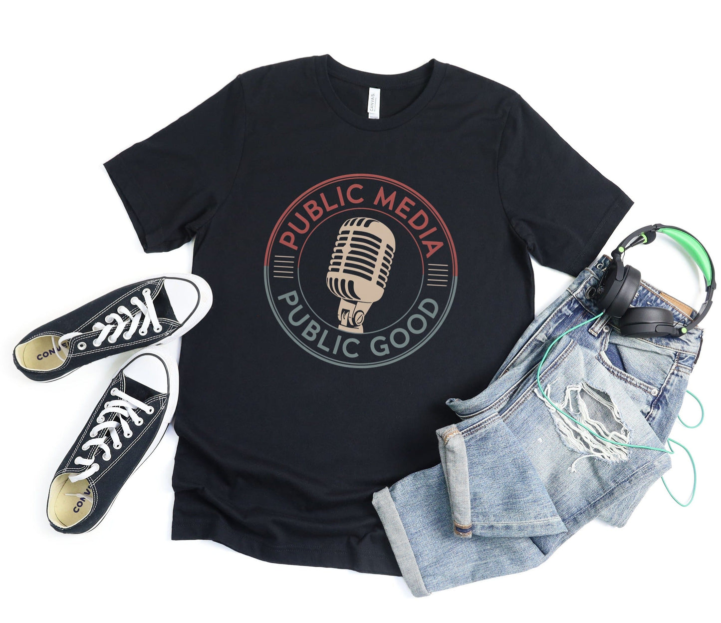 Public Media Public Good Tee XS / Black