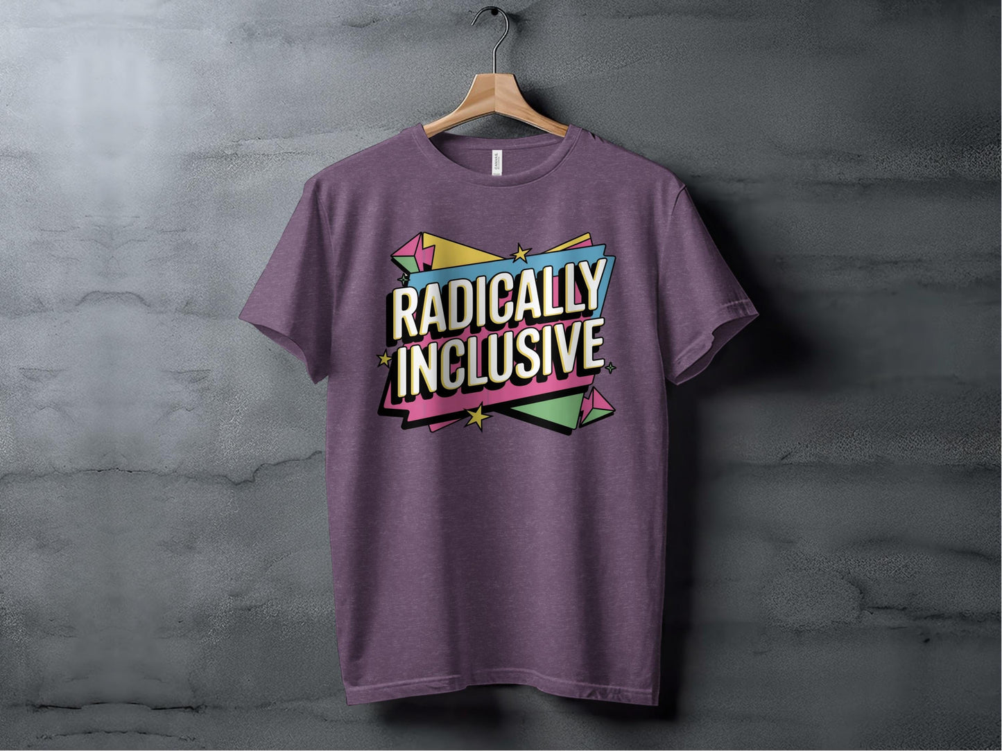 Radically Inclusive Tee XS / Heather Team Purple