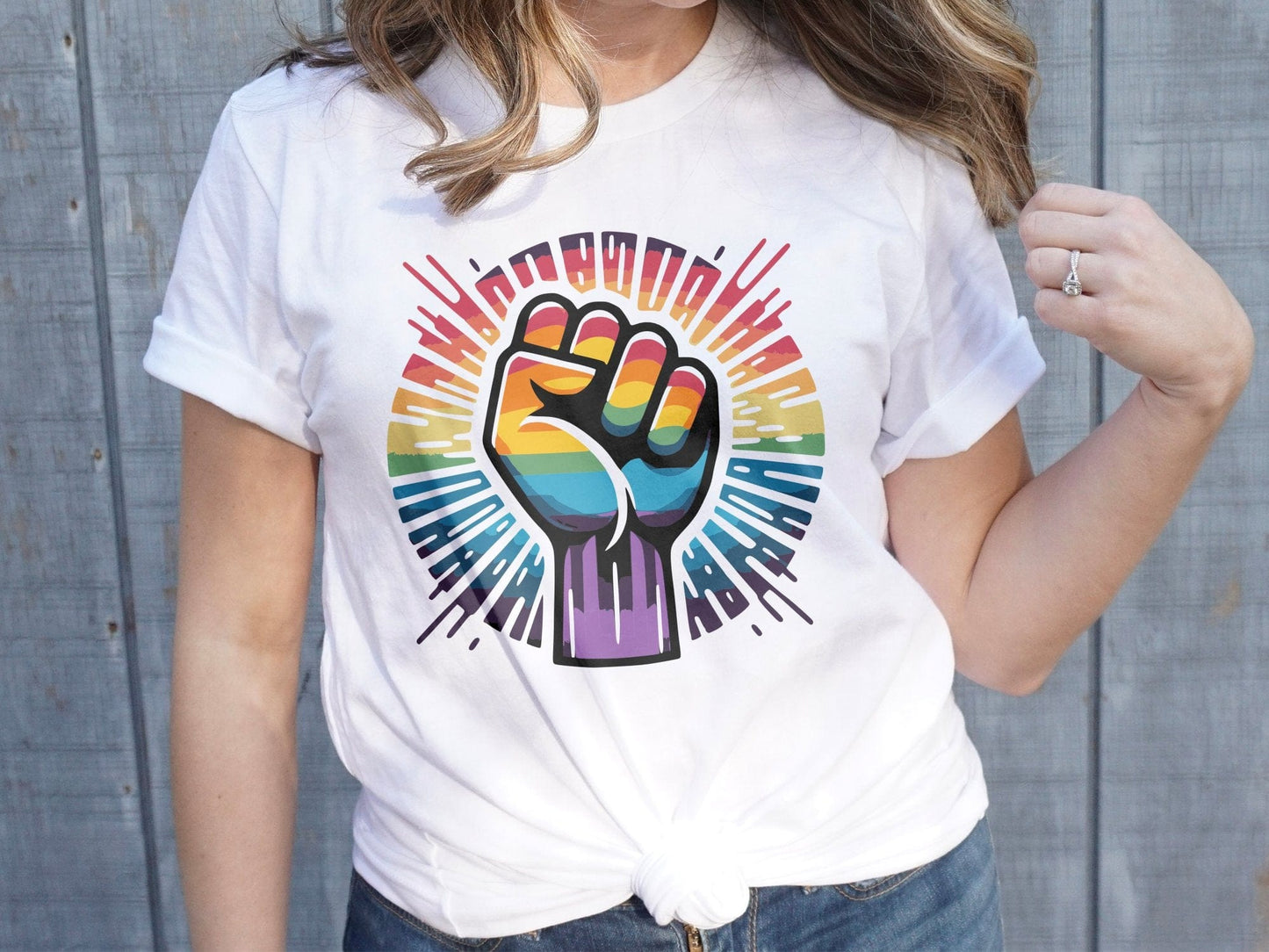 Rainbow Pride Fist Tee