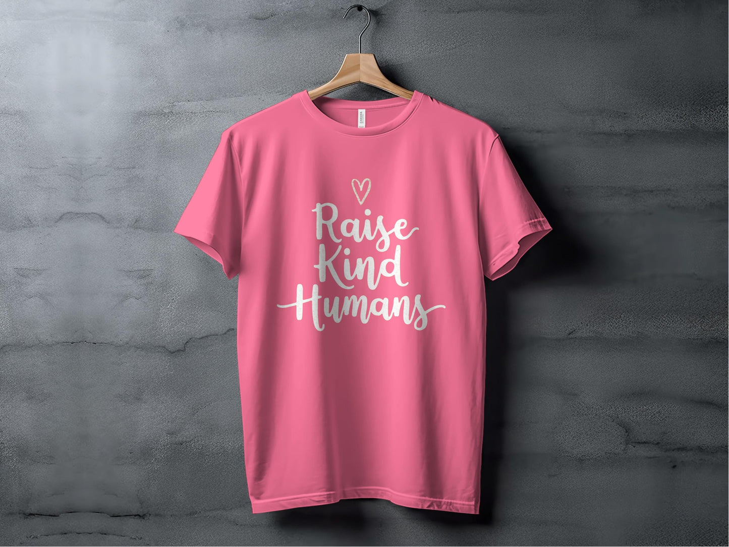 Raise Kind Humans Tee XS / Charity Pink