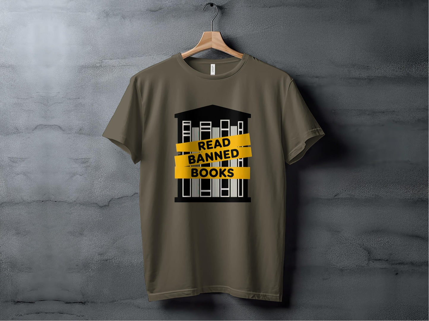 Read Banned Books Tee XS / Army
