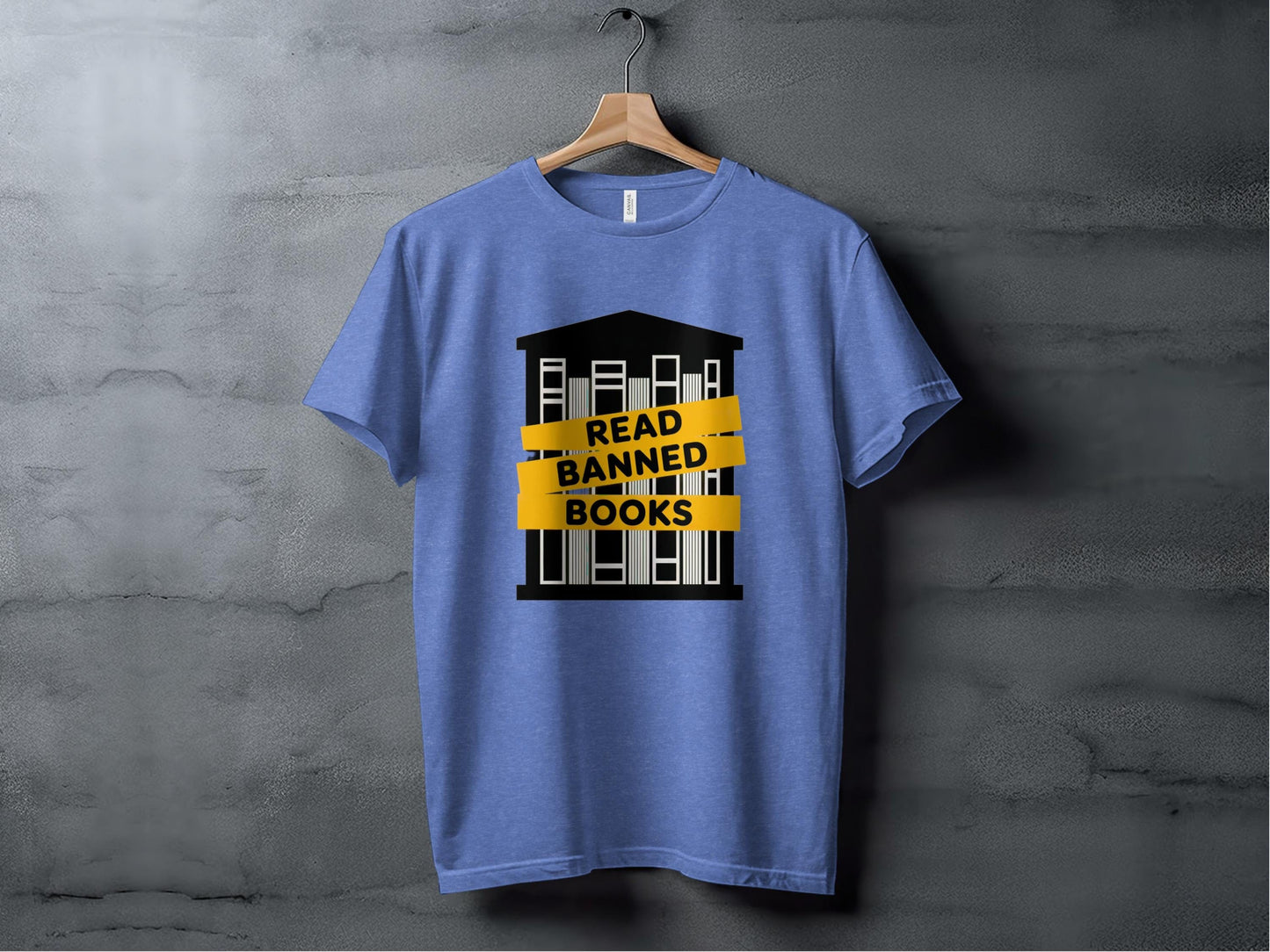 Read Banned Books Tee XS / Heather Columbia Blue