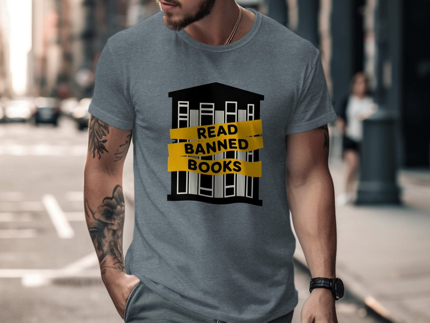 Read Banned Books Tee XS / Heather Slate