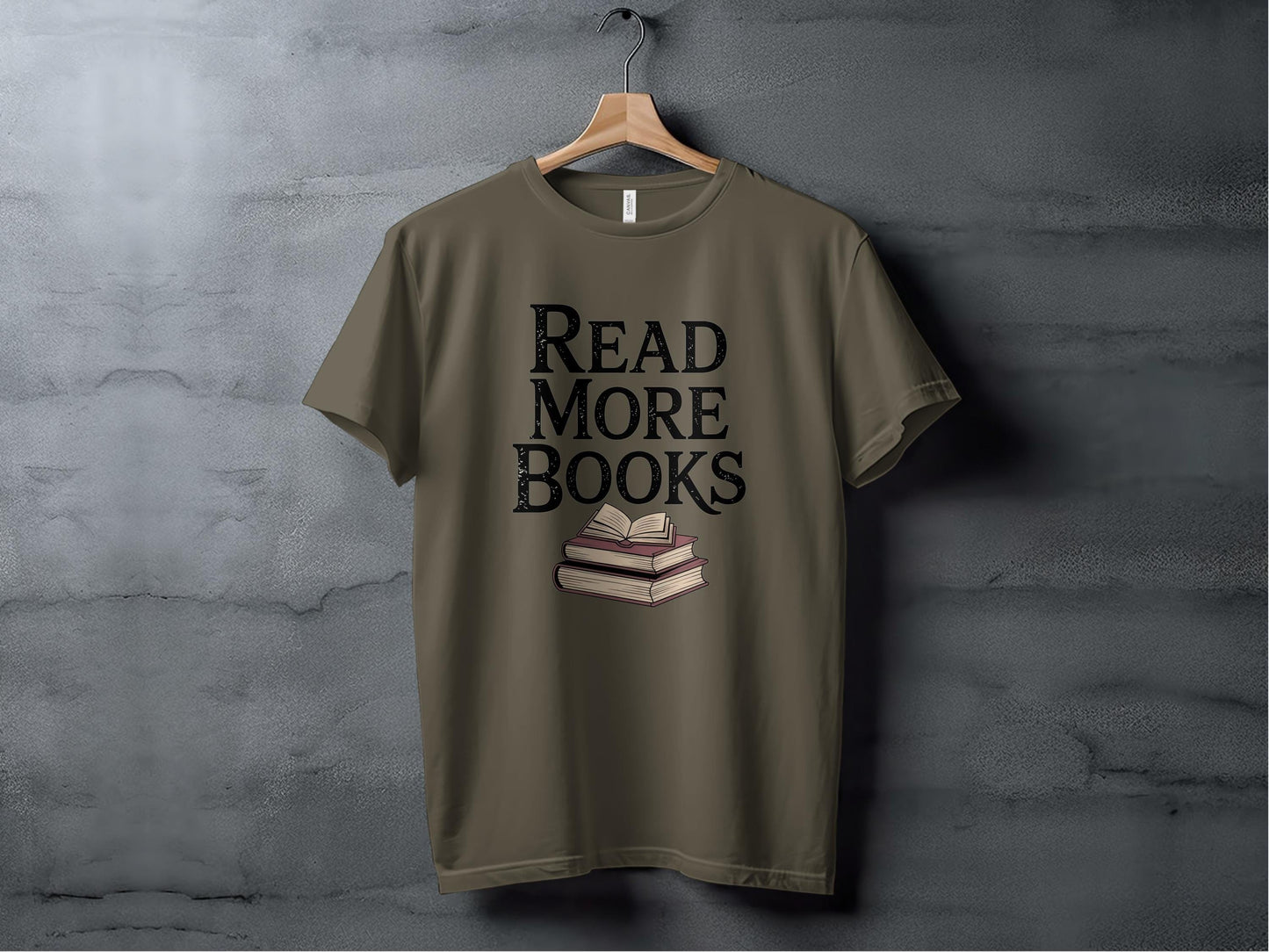 Read More Books Tee XS / Army