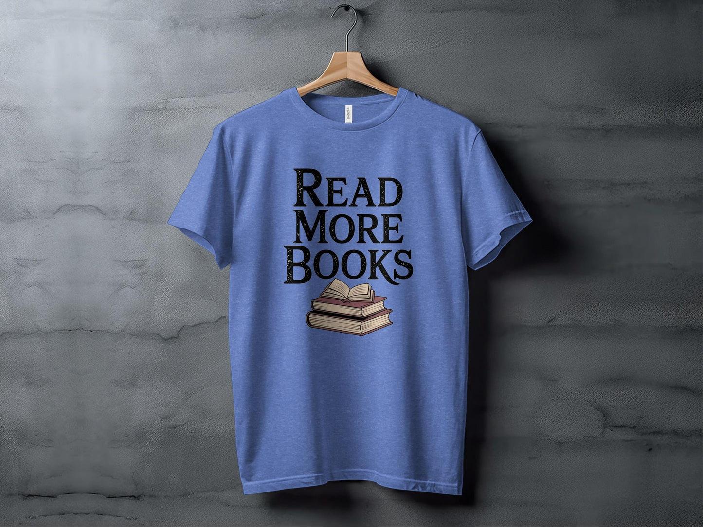 Read More Books Tee XS / Heather Columbia Blue