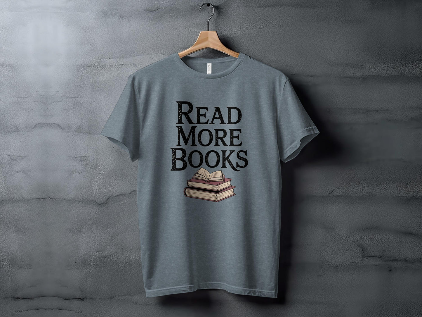 Read More Books Tee XS / Heather Slate