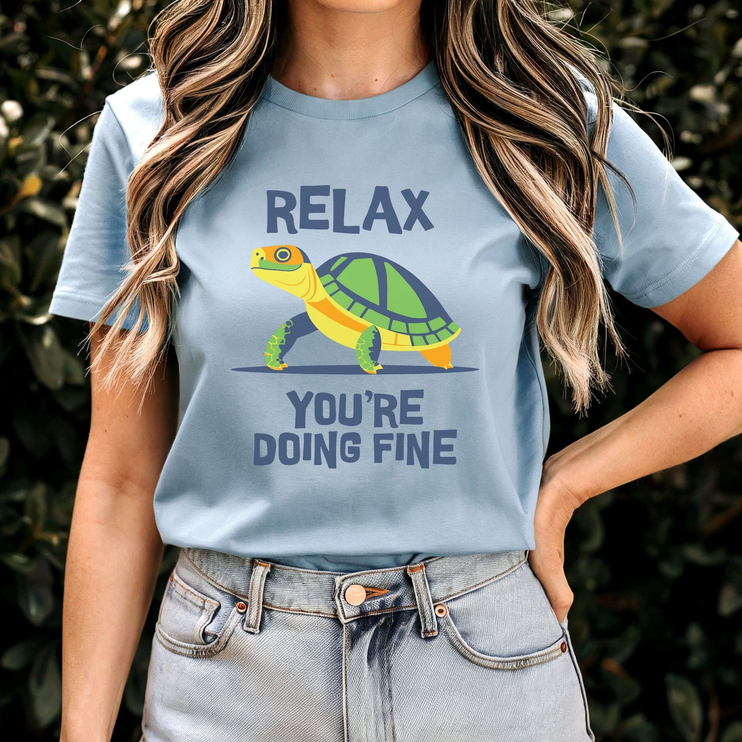Relax, You’re Doing Fine Tee XS / Baby Blue