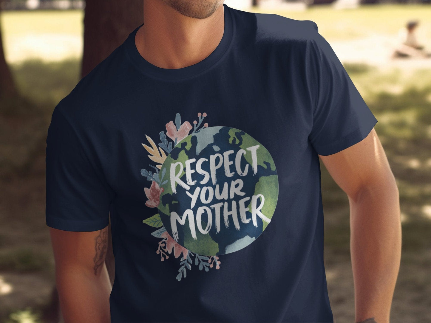 Respect Your Mother Earth Tee XS / Navy