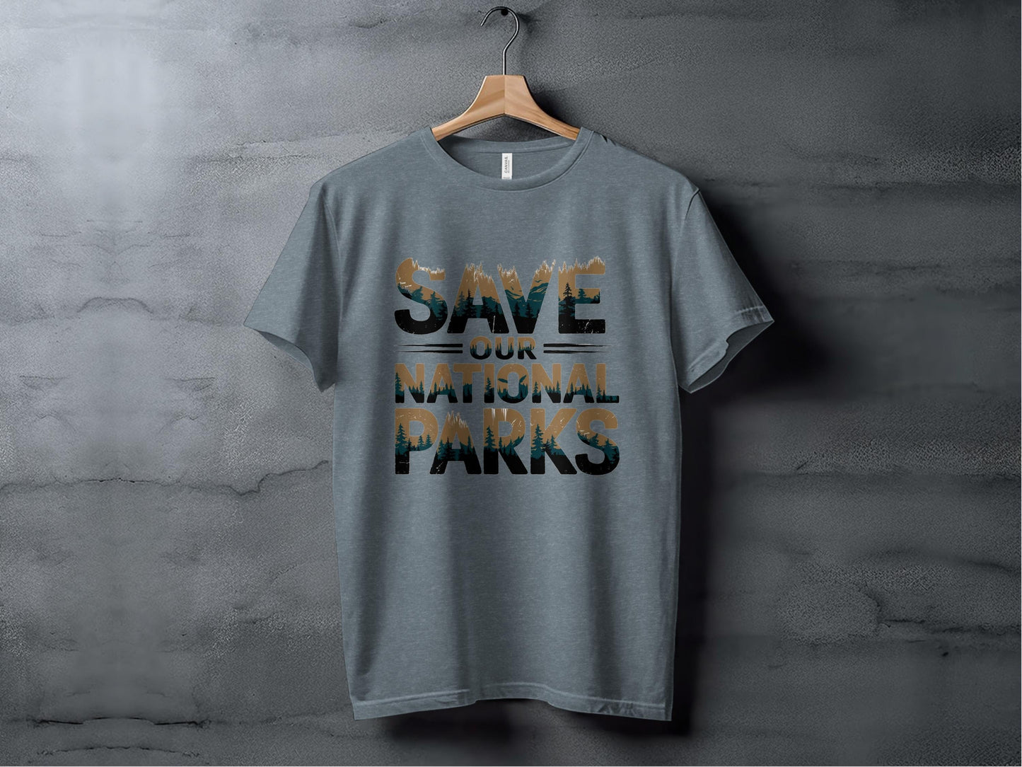 Save Our National Parks Vintage Tee XS / Heather Slate