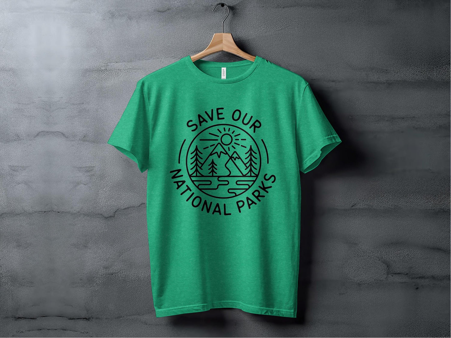 Save Our National Parks Line Art Tee XS / Heather Kelly