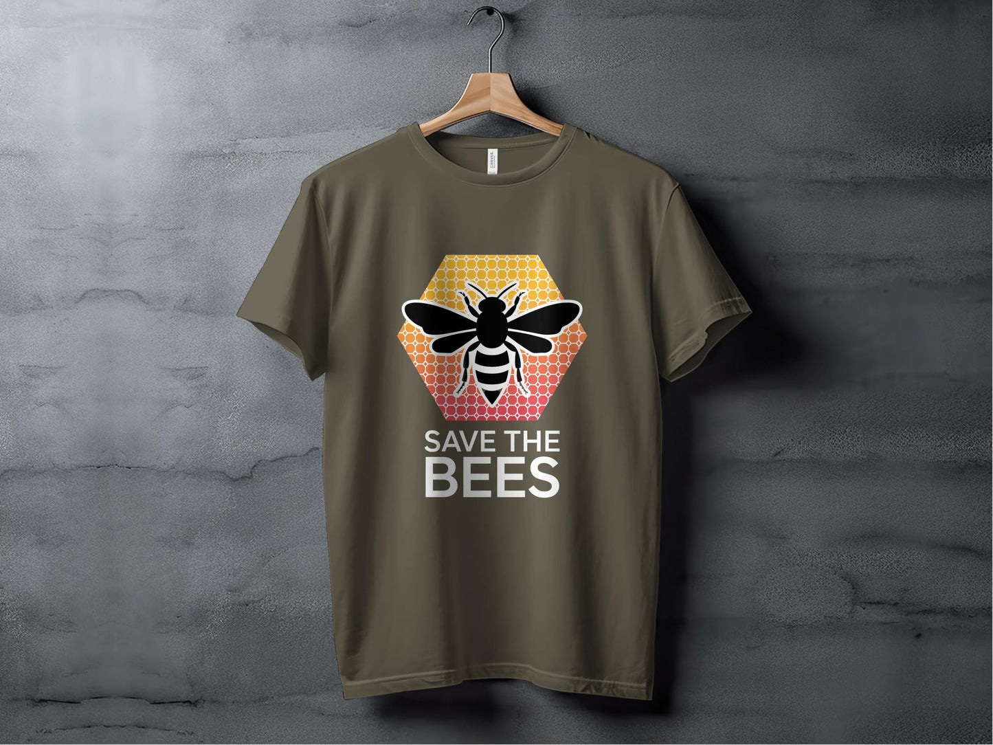Save the Bees Modern Tee XS / Army