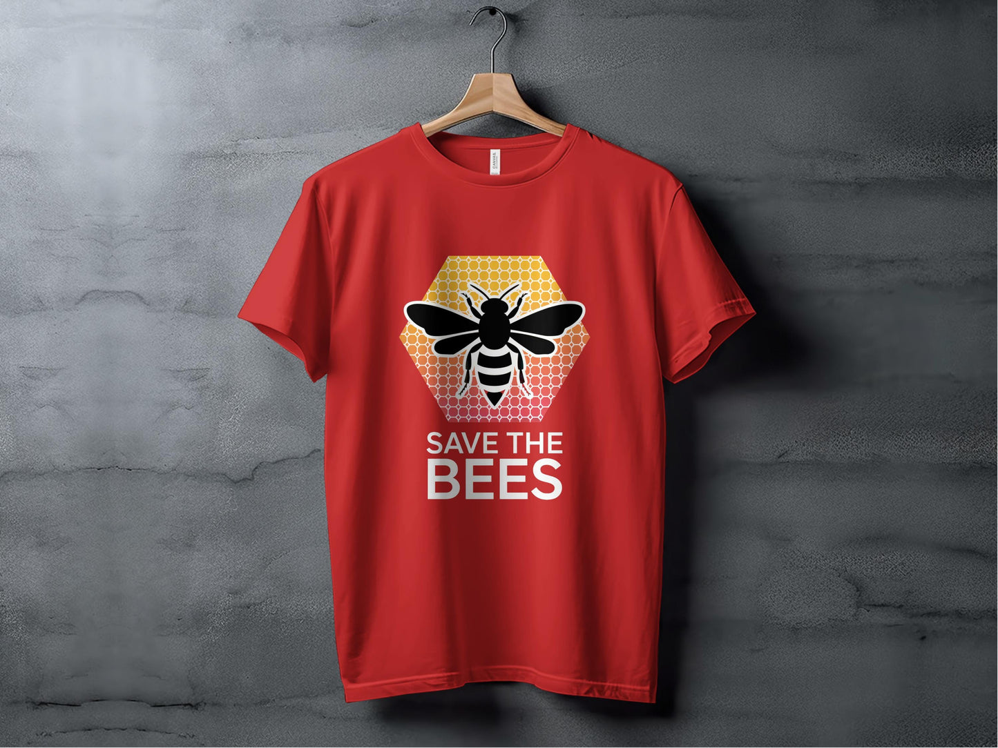Save the Bees Modern Tee XS / Red
