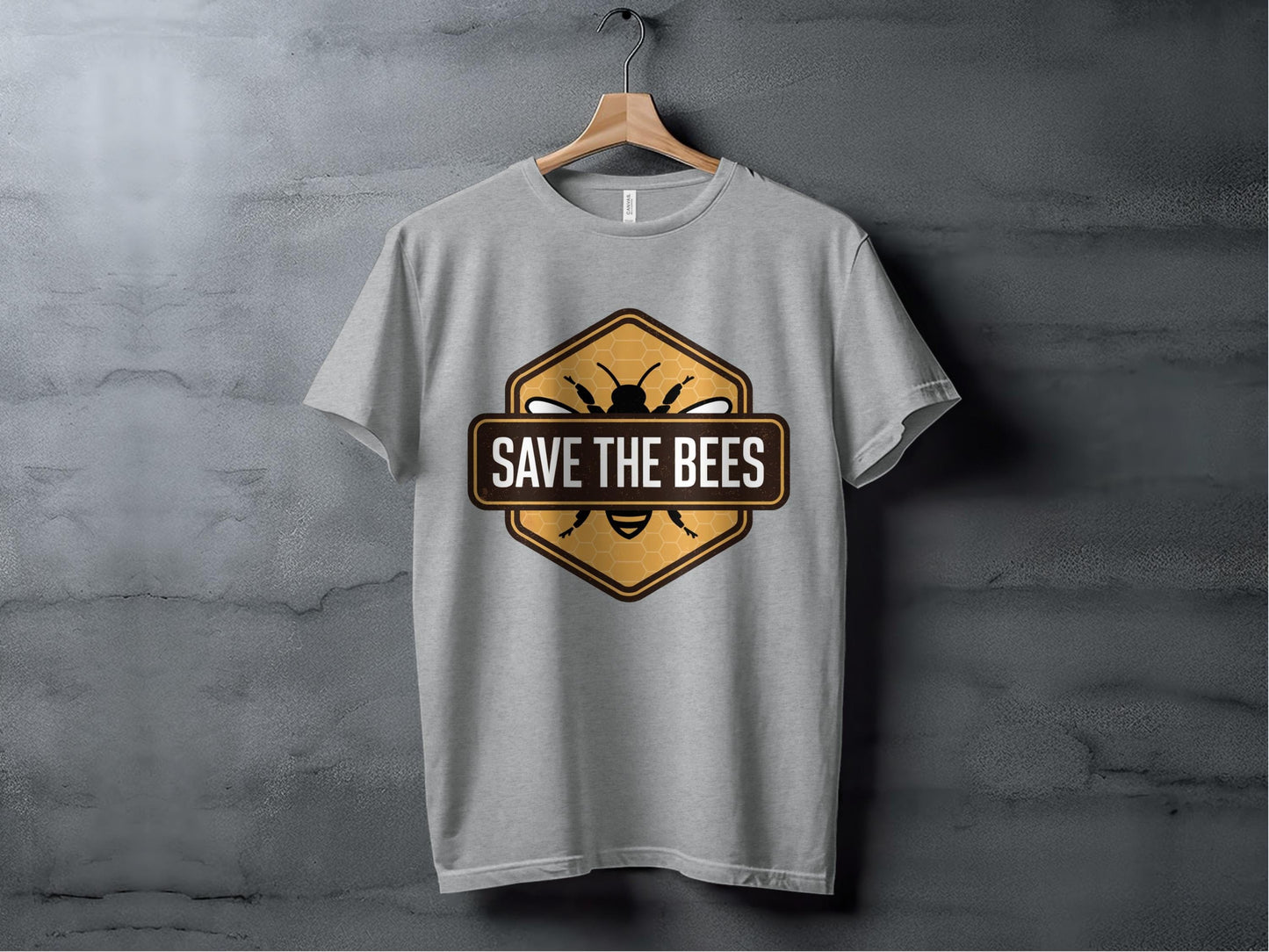 Save the Bees Badge Tee XS / Athletic Heather