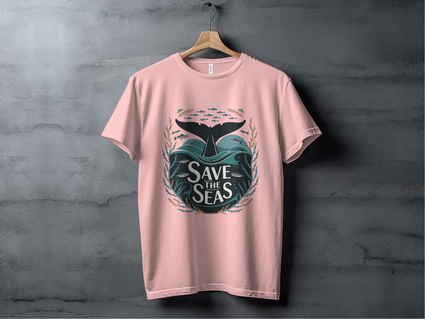 Save the Seas Tee XS / Pink