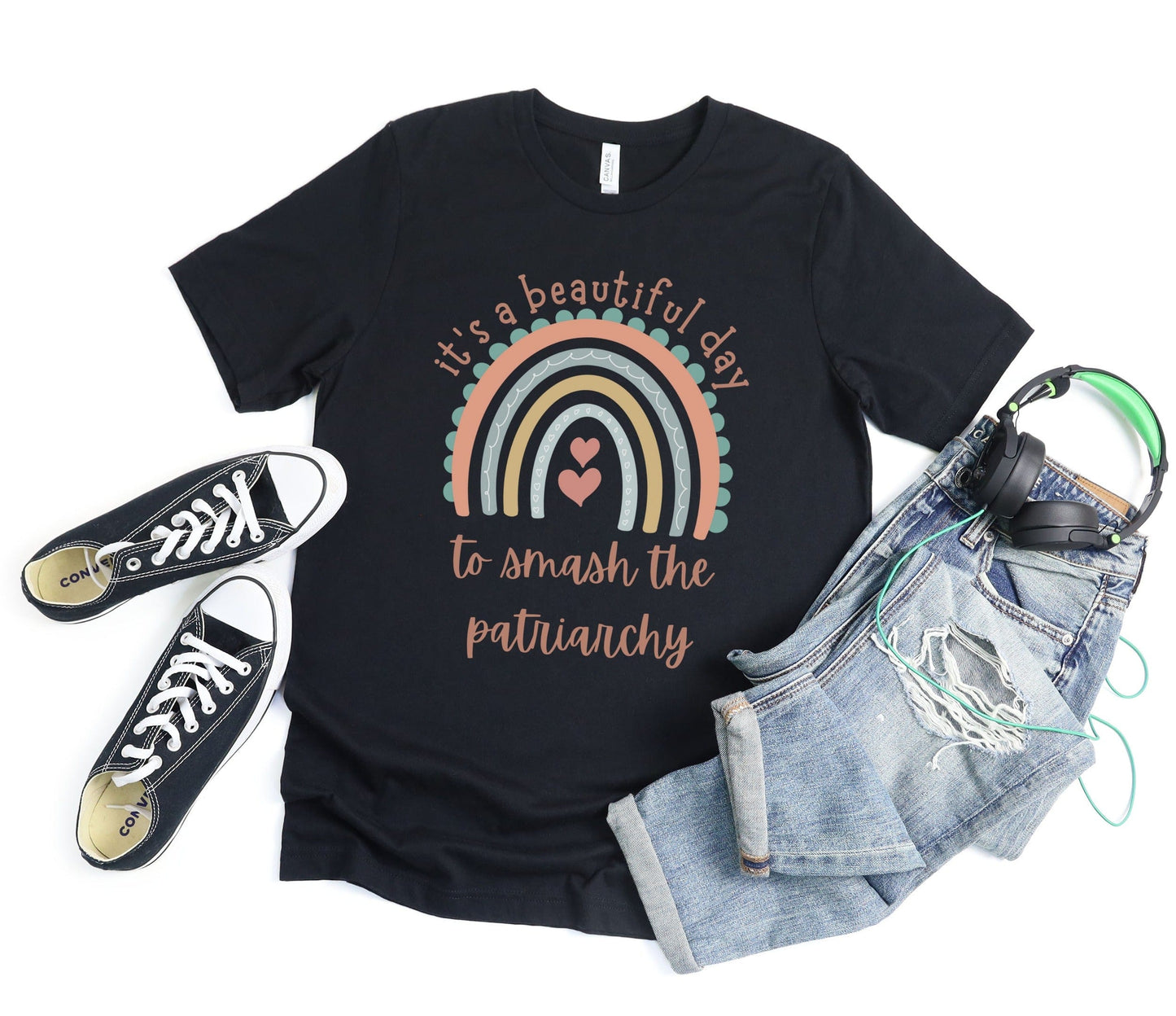 It’s a Beautiful Day to Smash the Patriarchy Tee XS / Black