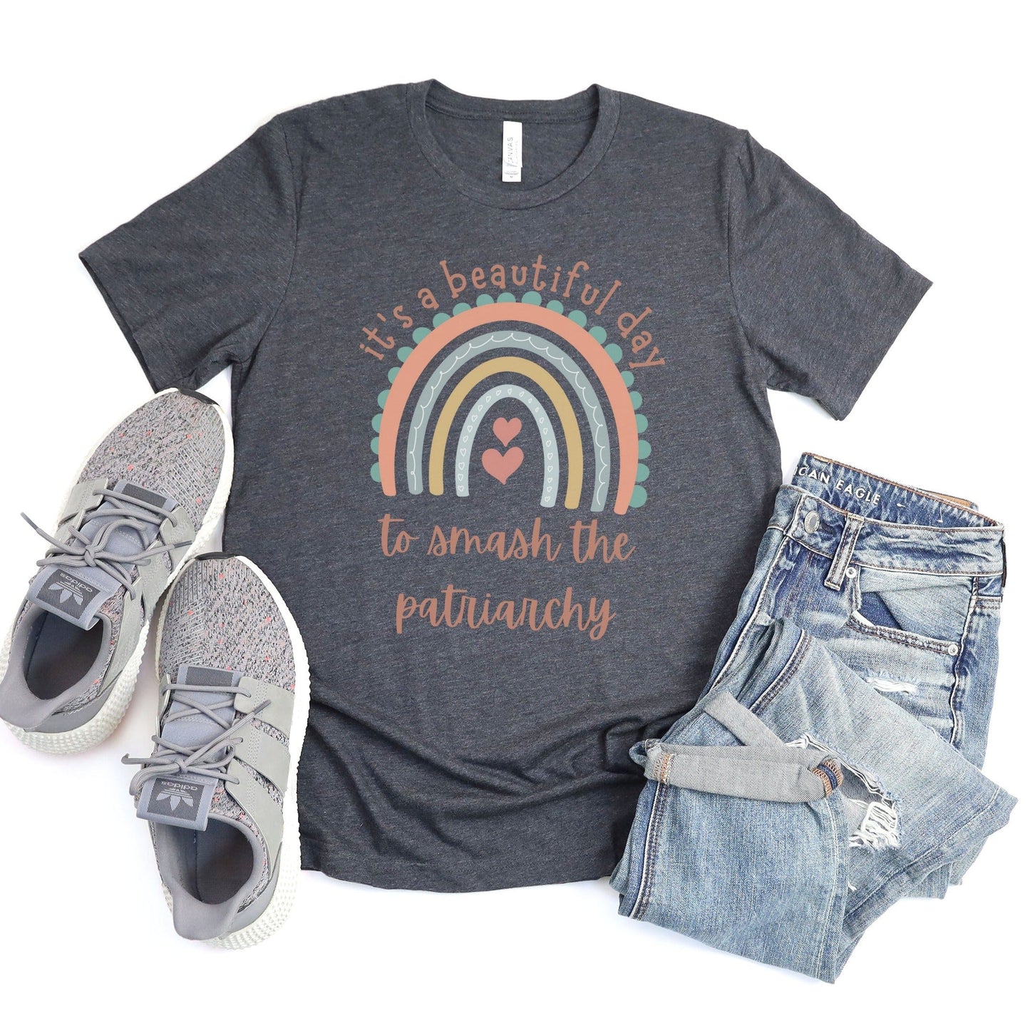 It’s a Beautiful Day to Smash the Patriarchy Tee XS / Dark Grey Heather