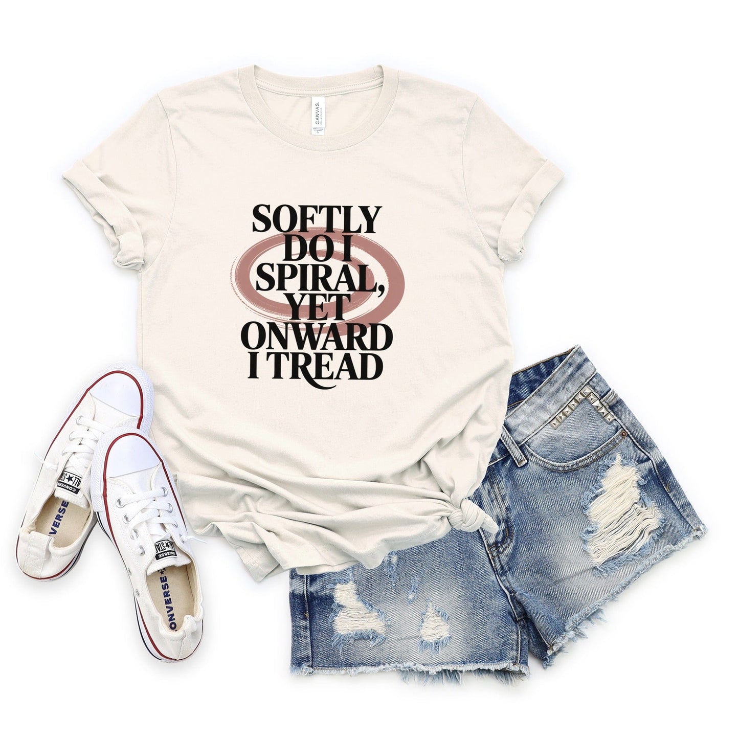 Softly Do I Spiral Tee XS / Natural