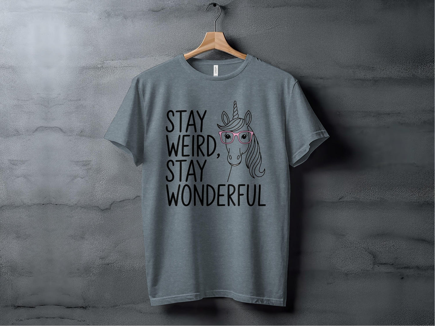 Stay Weird, Stay Wonderful Tee XS / Heather Slate