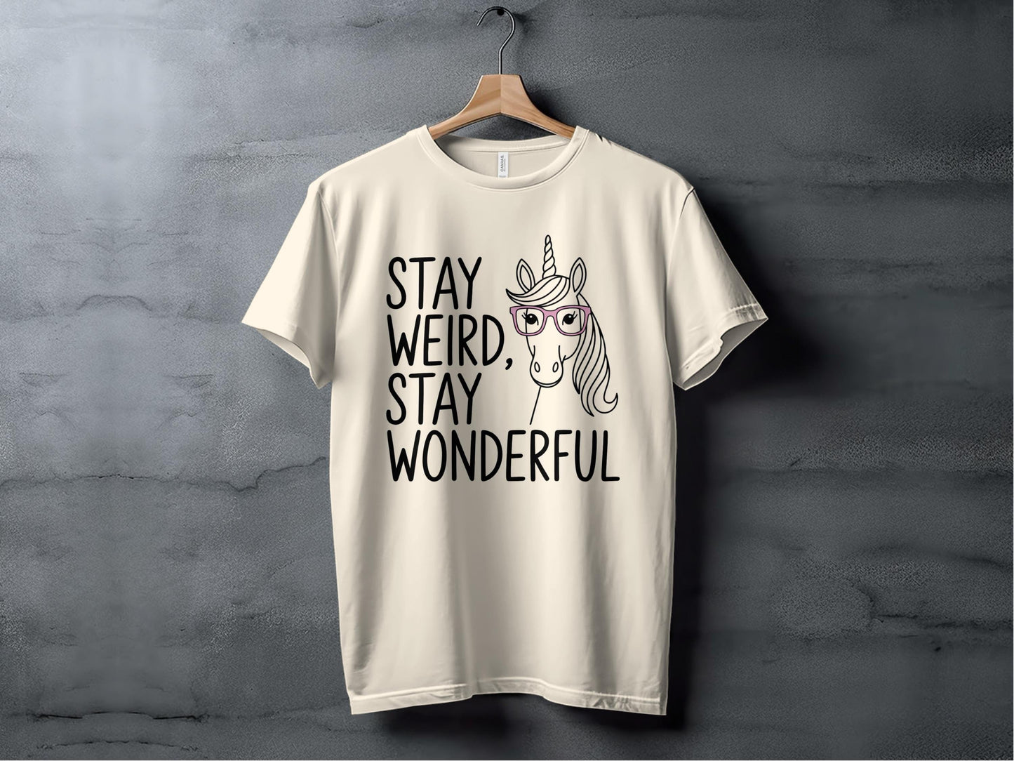 Stay Weird, Stay Wonderful Tee XS / Natural