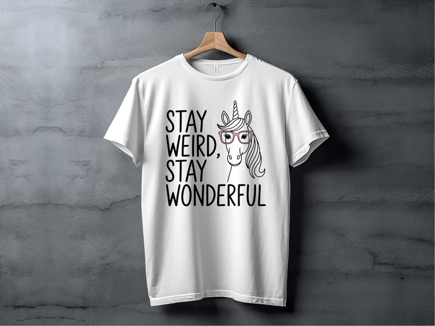 Stay Weird, Stay Wonderful Tee XS / White