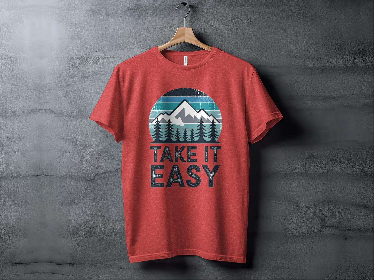 Take It Easy Tee XS / Heather Red