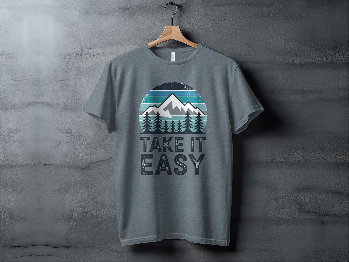 Take It Easy Tee XS / Heather Slate